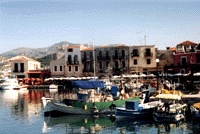 Port de Rethymnon en Crète