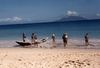 Retour de pécheurs aux Seychelles